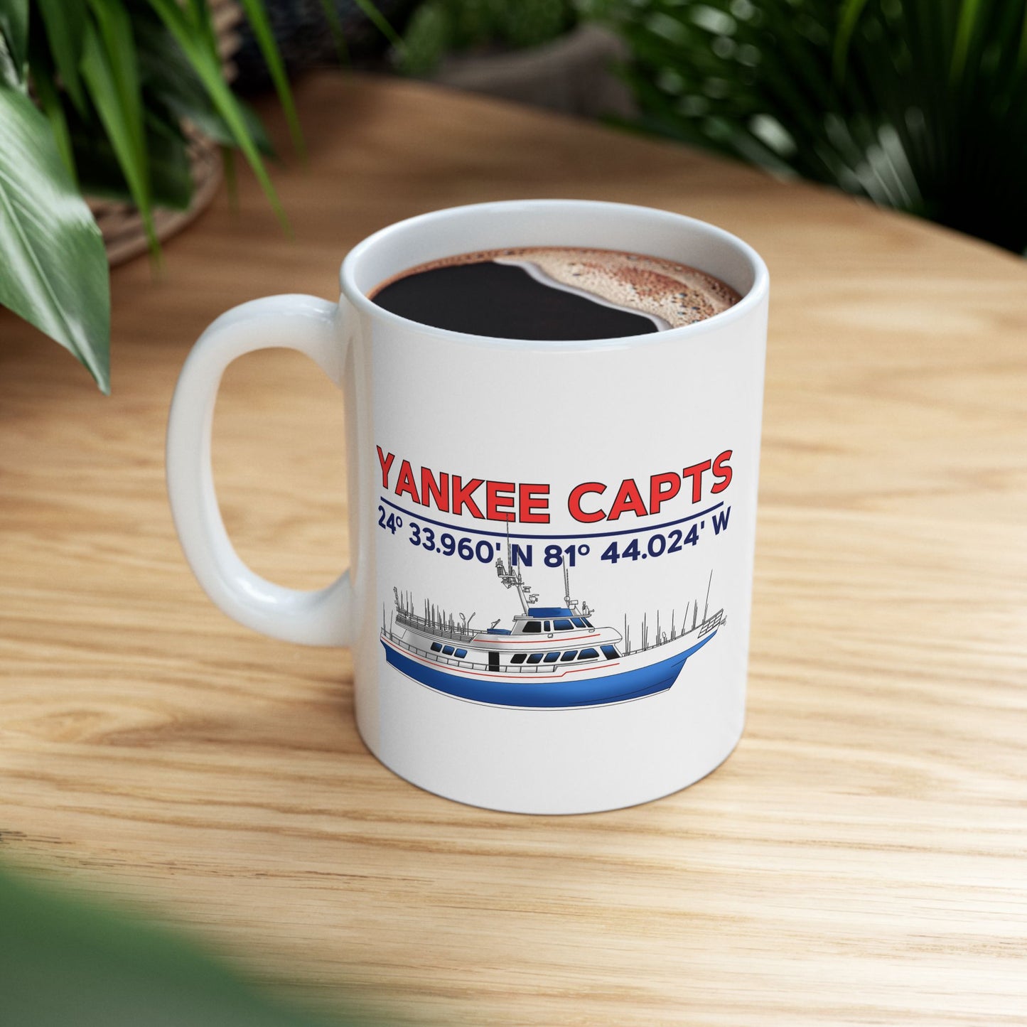 Yankee Capts Coordinates and Vessel Mug
