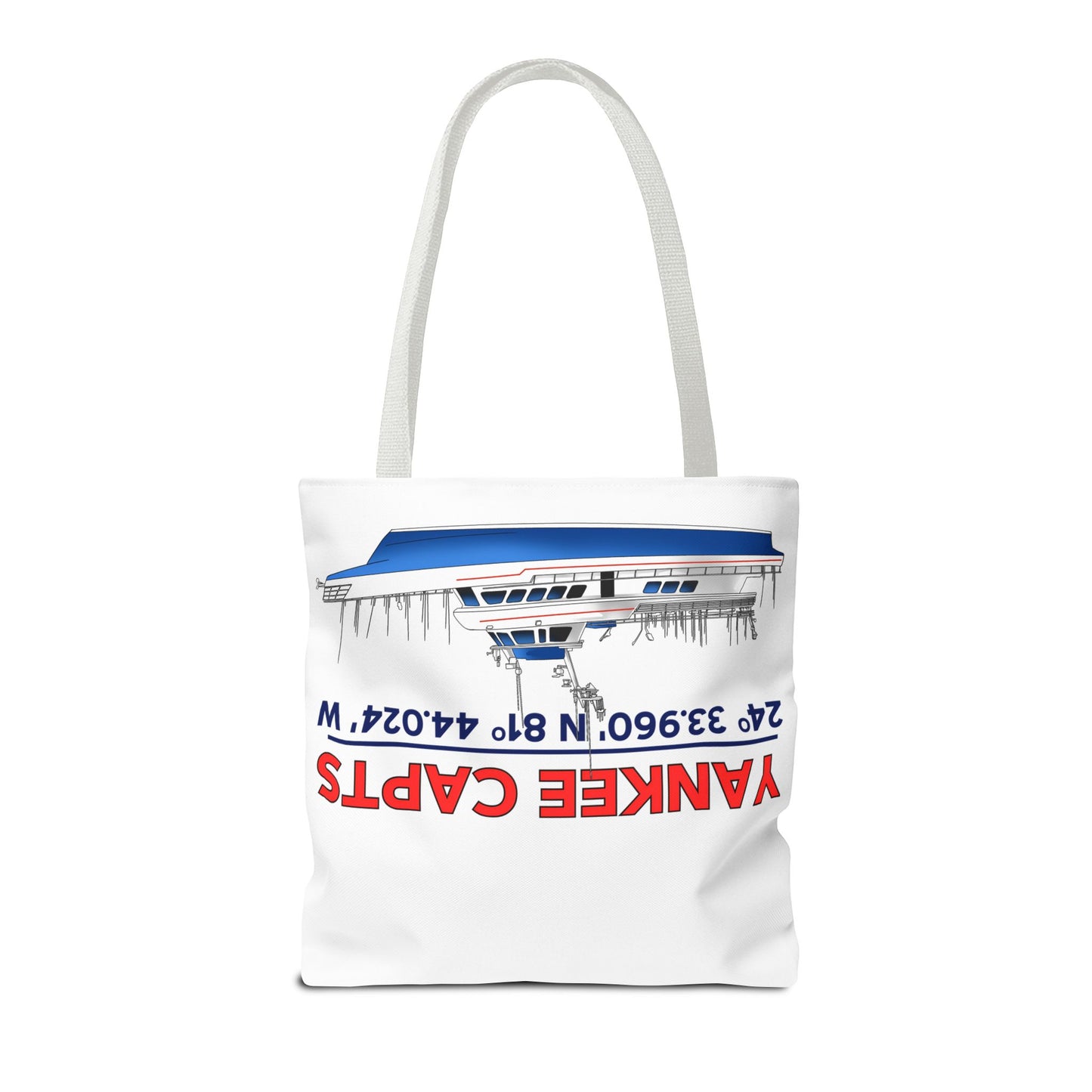 Yankee Capts Tote Bag - Nautical Design for Fishing Lovers