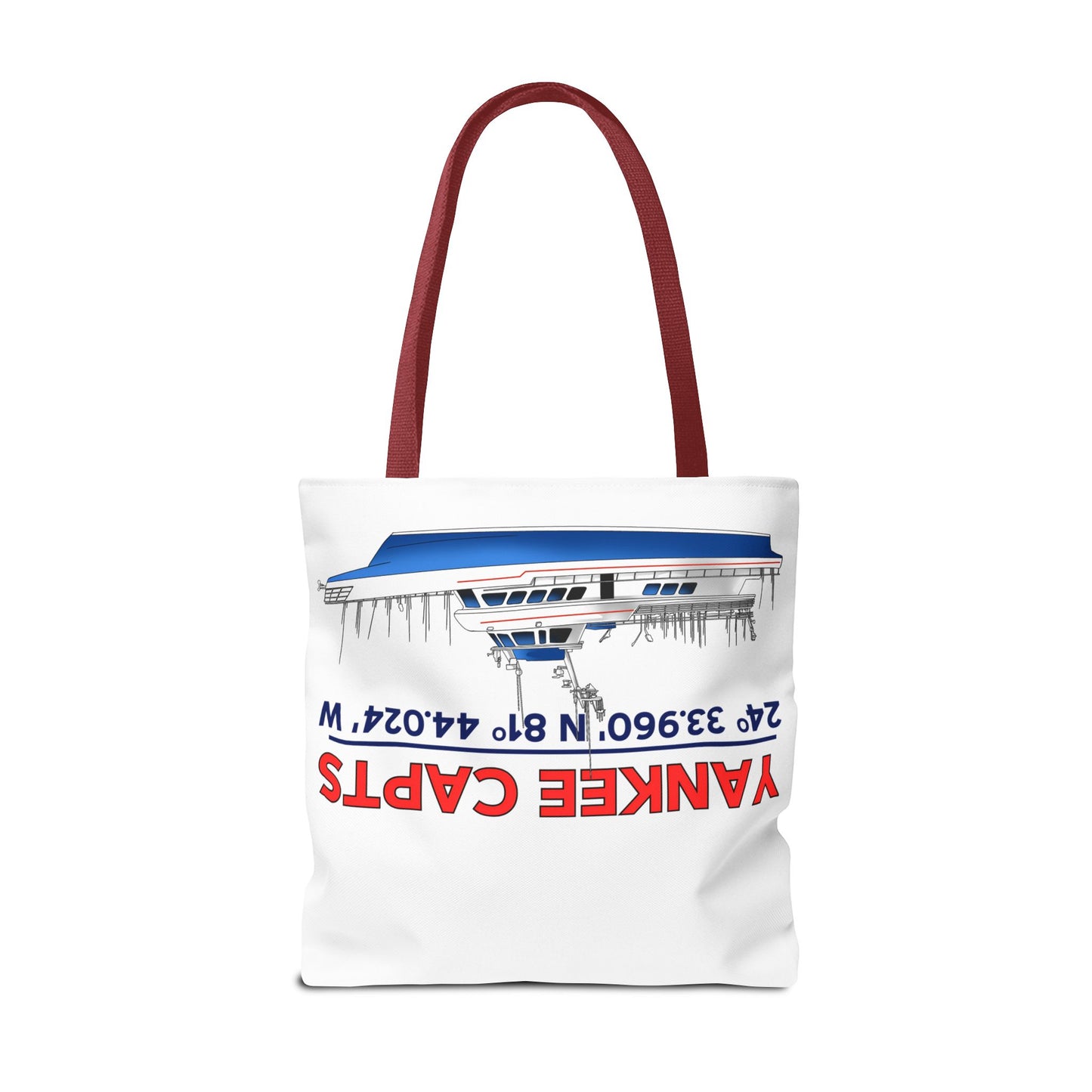Yankee Capts Tote Bag - Nautical Design for Fishing Lovers