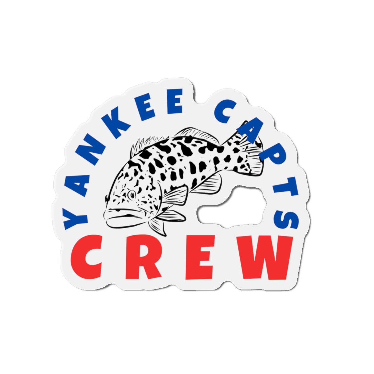 Yankee Capts Crew Die-Cut Magnet - The official Yankee Capts merch store