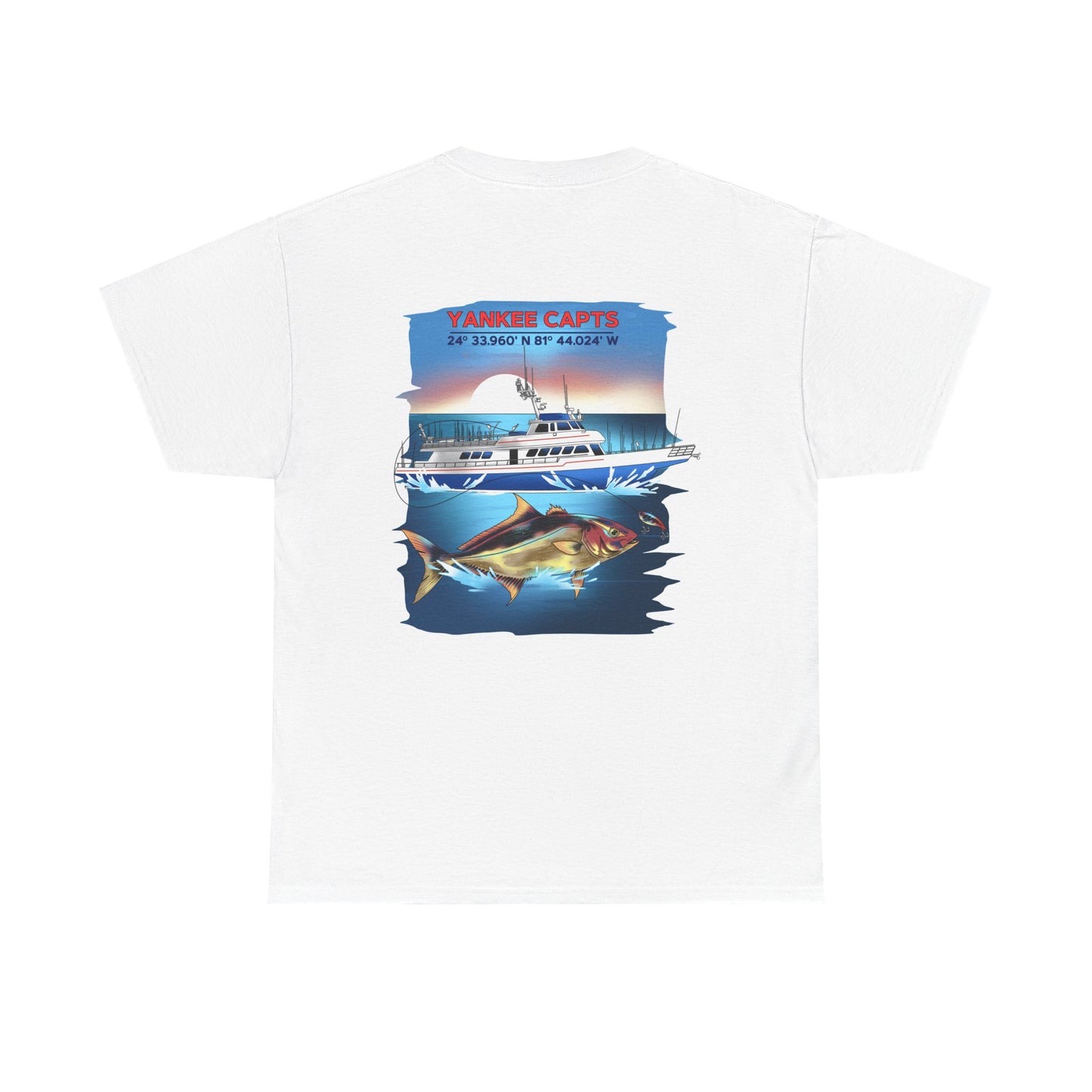 Yankee Capts Key West Coordinates Graphic Tee