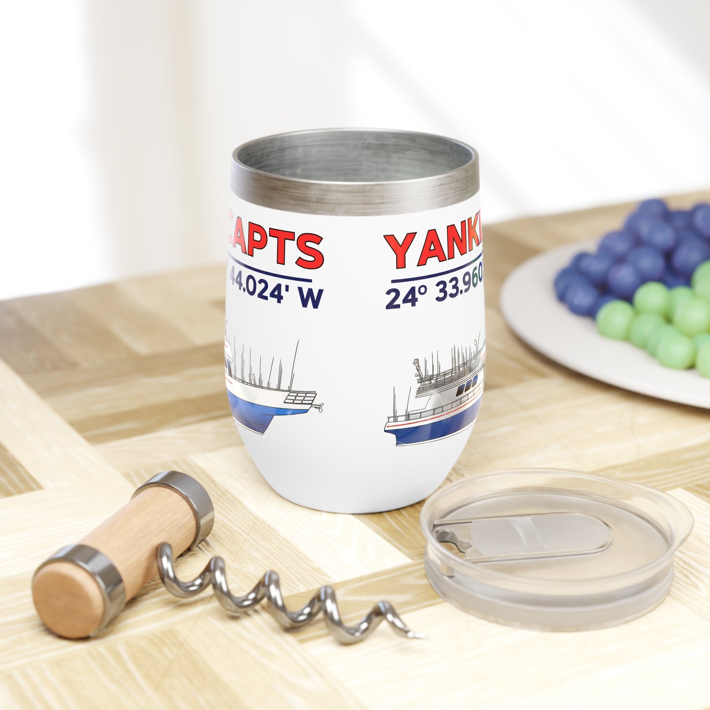 Yankee Capts Wine Tumbler - Perfect for Boating Adventures & Relaxation