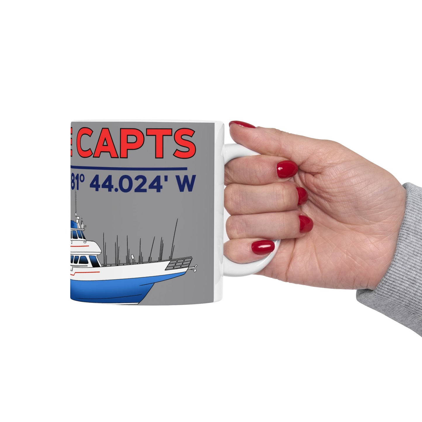 Yankee Capts Coordinates and Vessel Mug