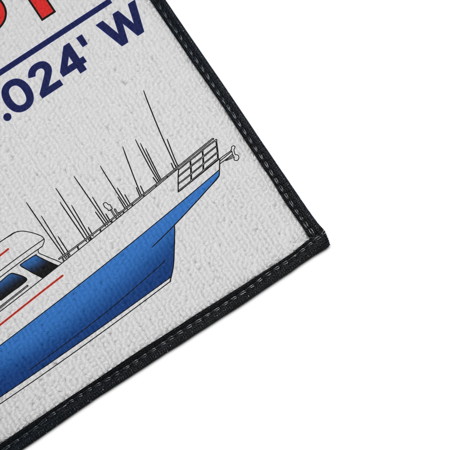 Yankee Capts Nautical Heavy Duty Floor Mat - Perfect for Fishing Enthusiasts