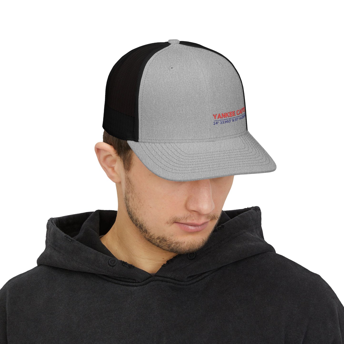Yankee Capts Snapback Trucker Cap - Stylish Embroidered Hat for Outdoor Adventures
