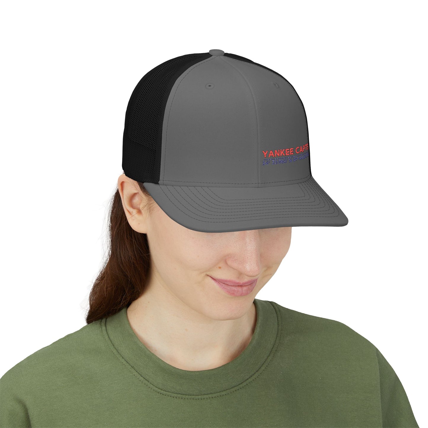 Yankee Capts Snapback Trucker Cap - Stylish Embroidered Hat for Outdoor Adventures