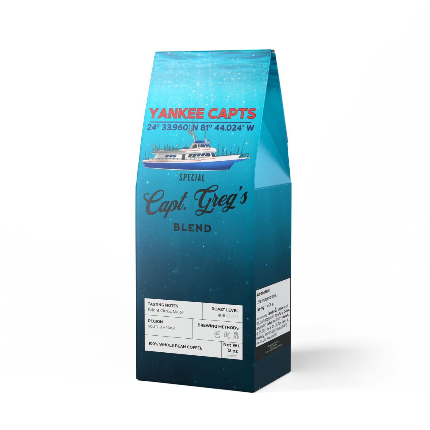 Capt. Greg's Special Blend Colombian Single Origin Coffee (Light-Medium Roast)