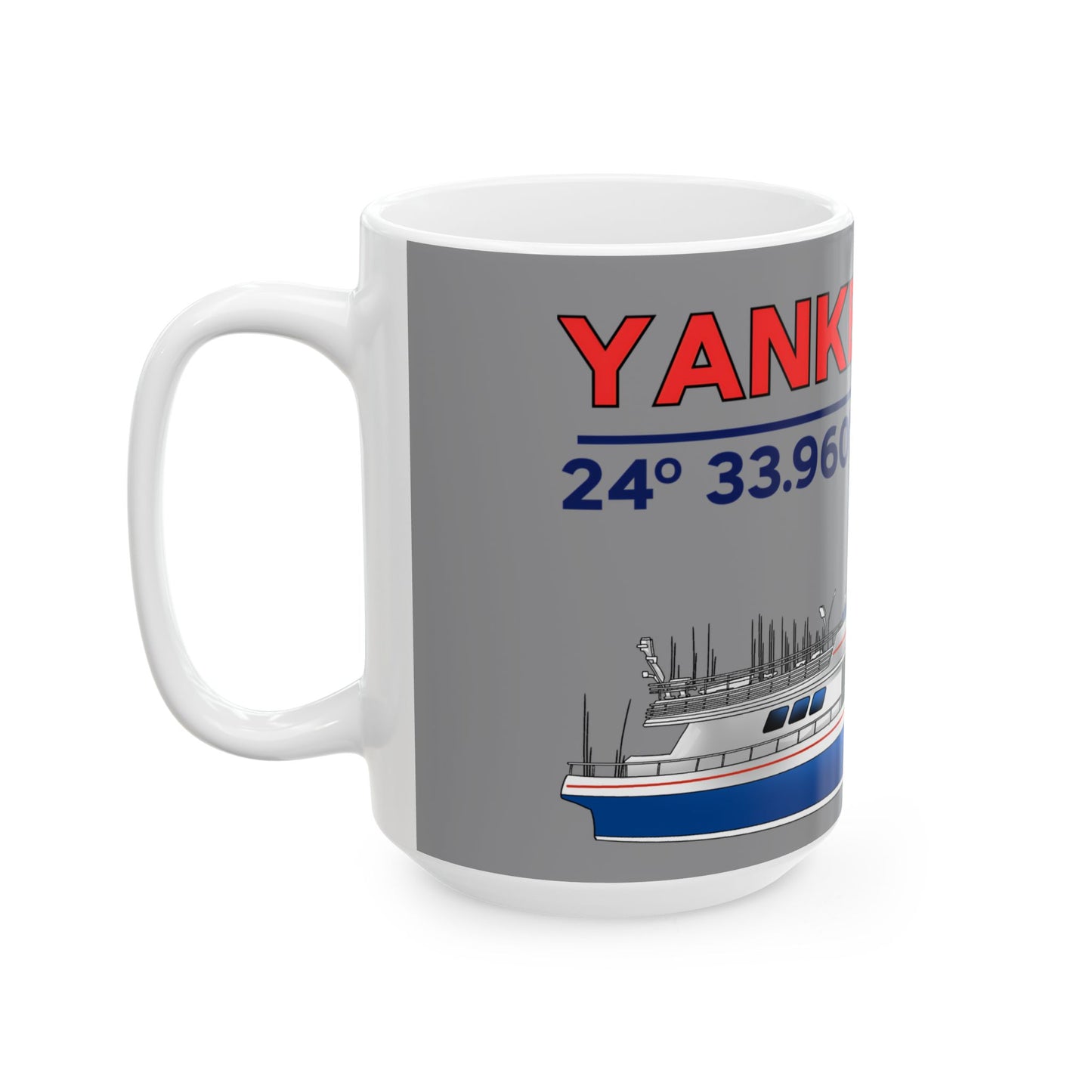 Yankee Capts Coordinates and Vessel Mug