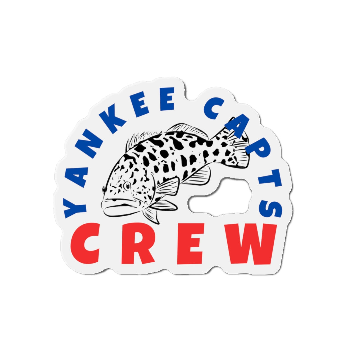 Yankee Capts Crew Die-Cut Magnet - The official Yankee Capts merch store