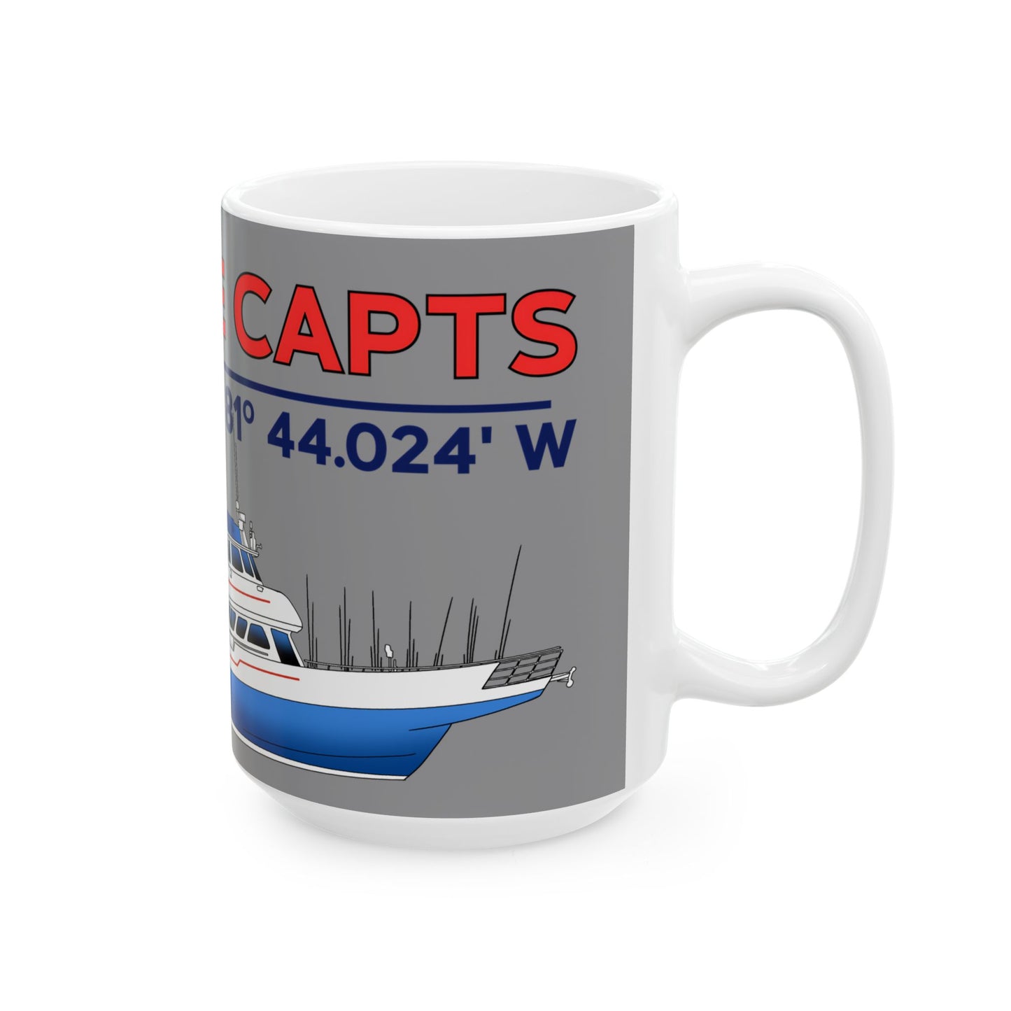 Yankee Capts Coordinates and Vessel Mug