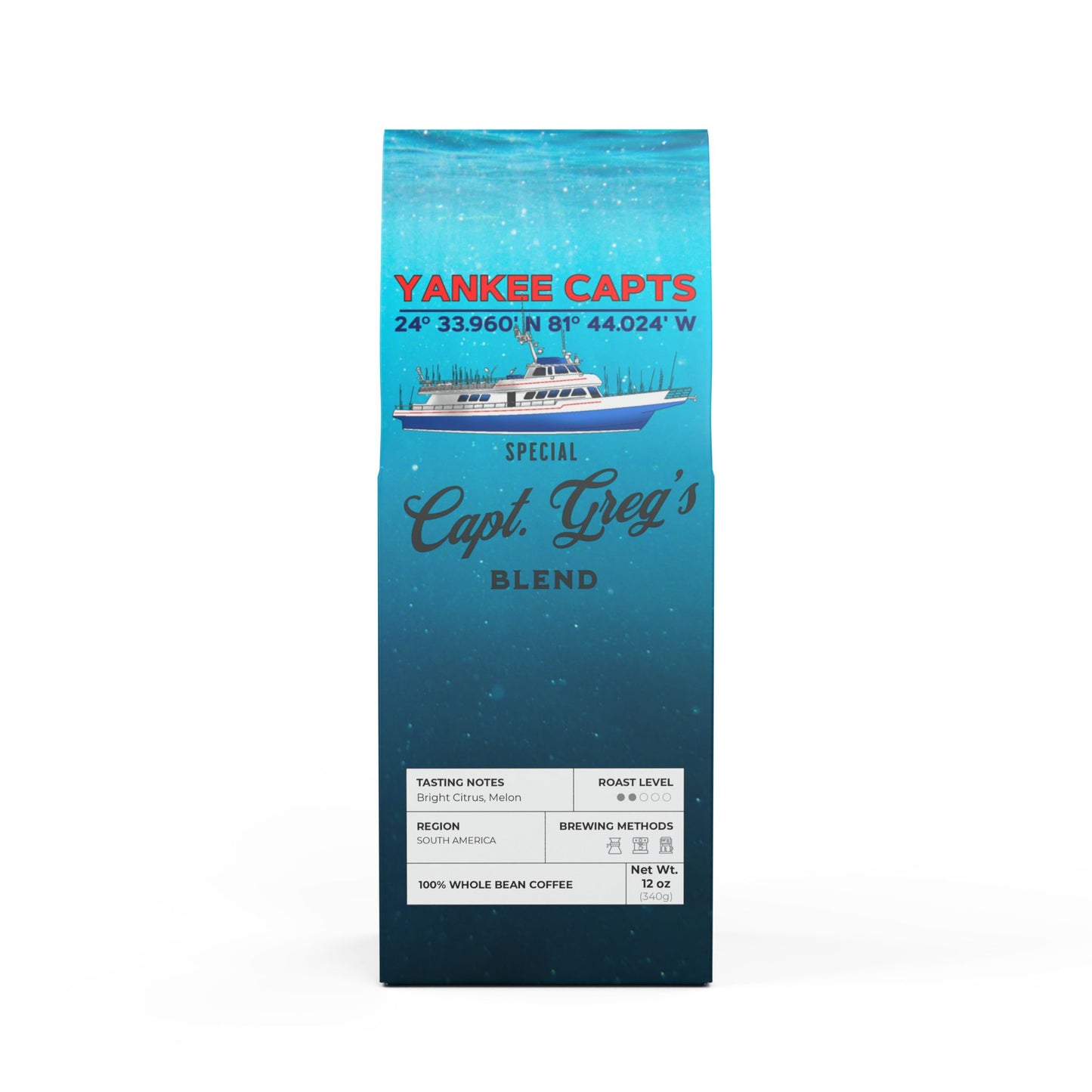 Capt. Greg's Special Blend Colombian Single Origin Coffee (Light-Medium Roast)