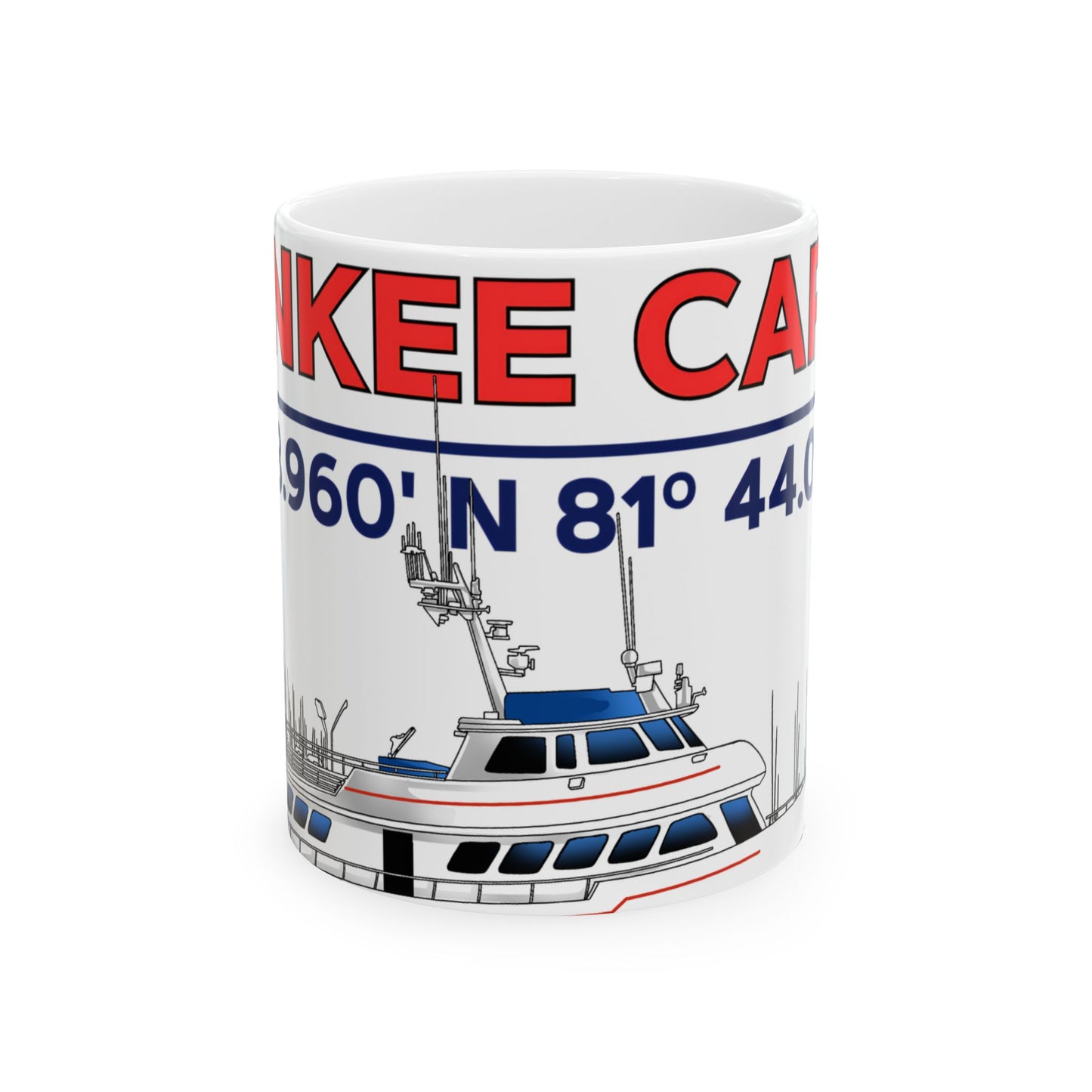 Yankee Capts Coordinates and Vessel Mug