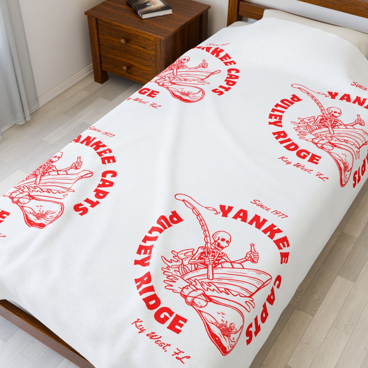 Yankee Capts Pulley Ridge Velveteen Plush Blanket - The official Yankee Capts merch store