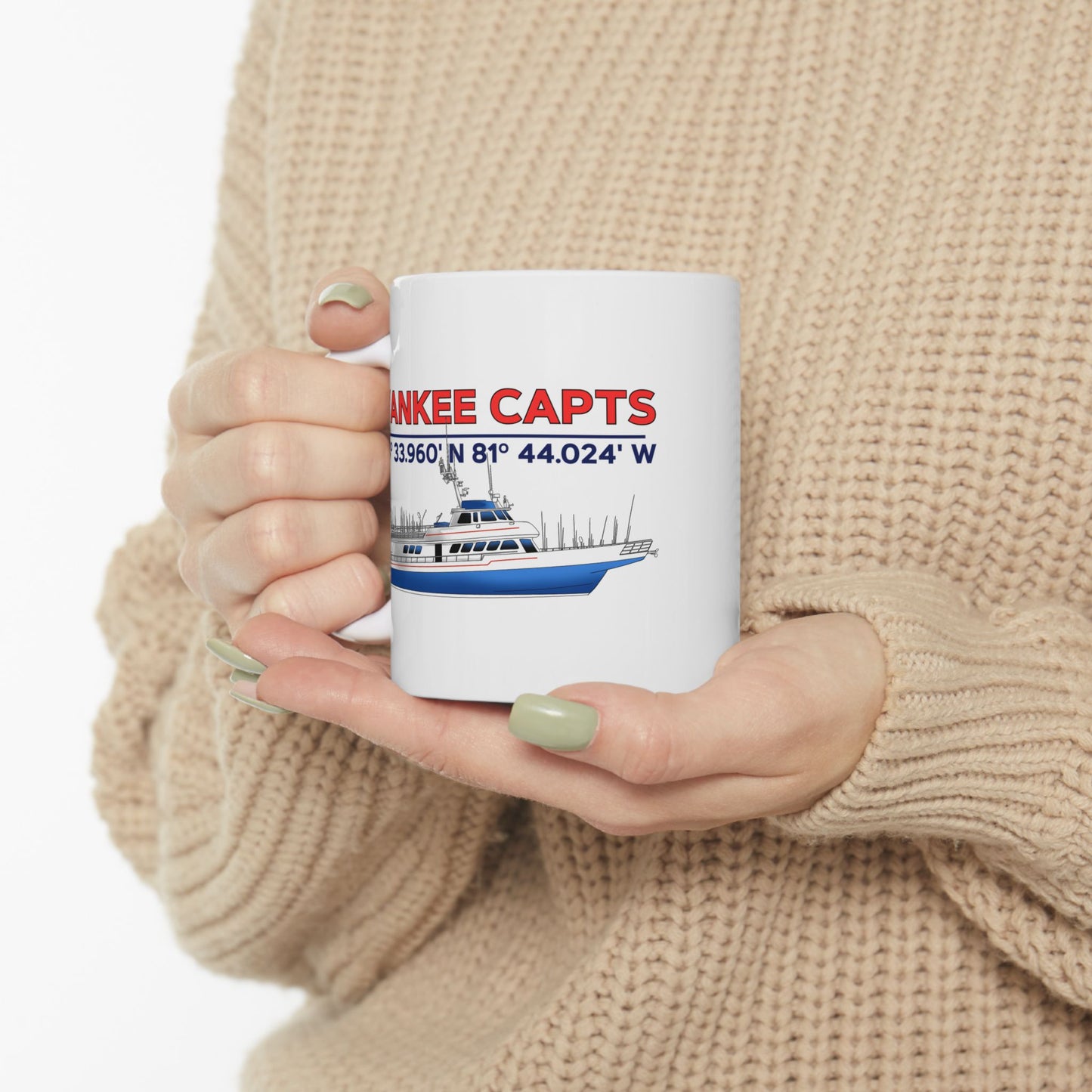 Yankee Capts Coordinates and Vessel Mug