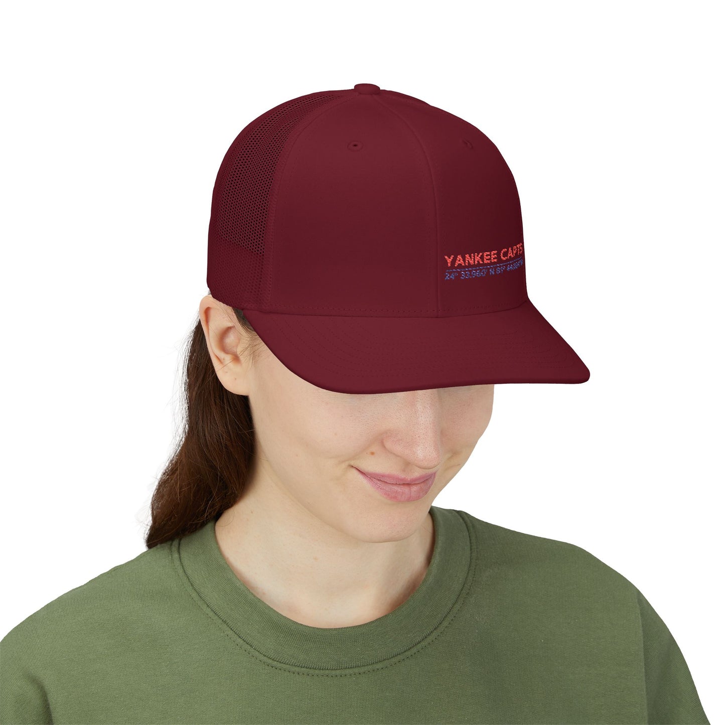 Yankee Capts Snapback Trucker Cap - Stylish Embroidered Hat for Outdoor Adventures