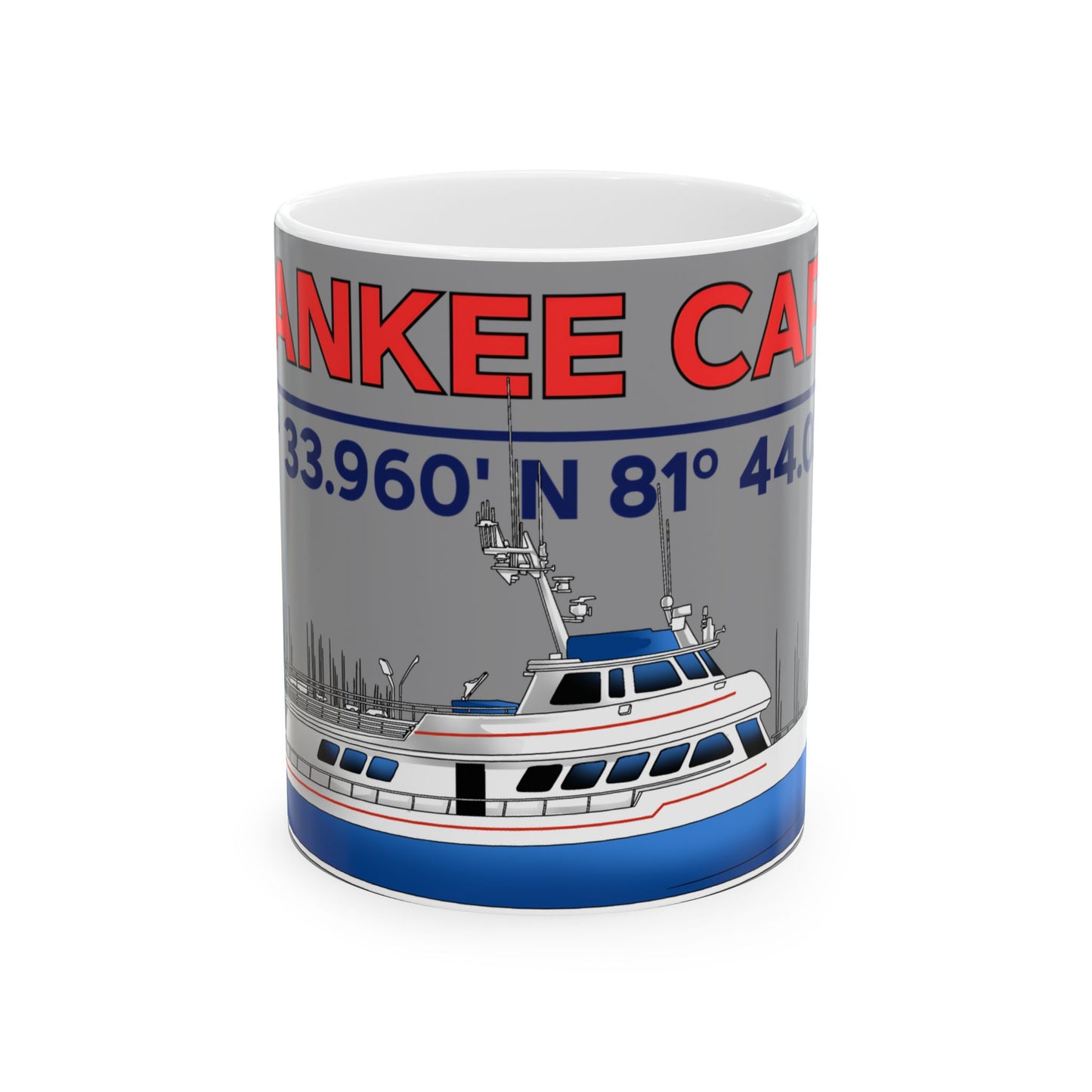 Yankee Capts Coordinates and Vessel Mug