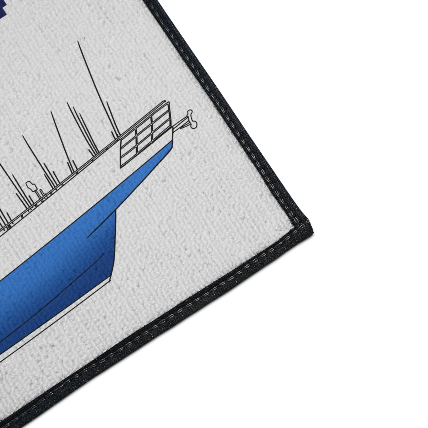 Yankee Capts Nautical Heavy Duty Floor Mat - Perfect for Fishing Enthusiasts