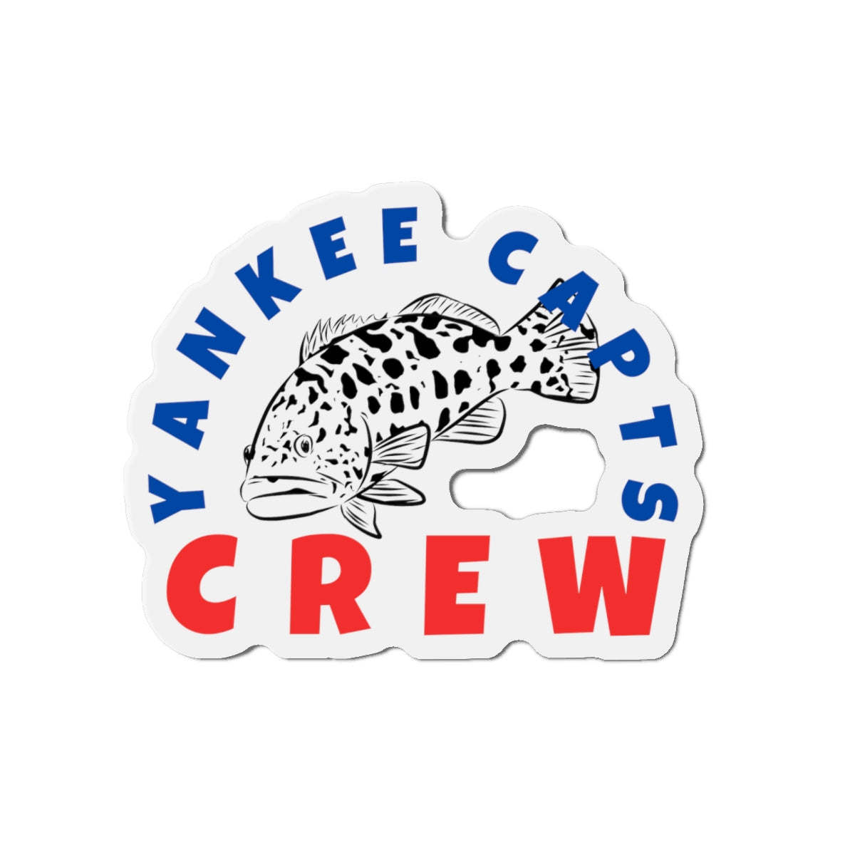 Yankee Capts Crew Die-Cut Magnet - The official Yankee Capts merch store