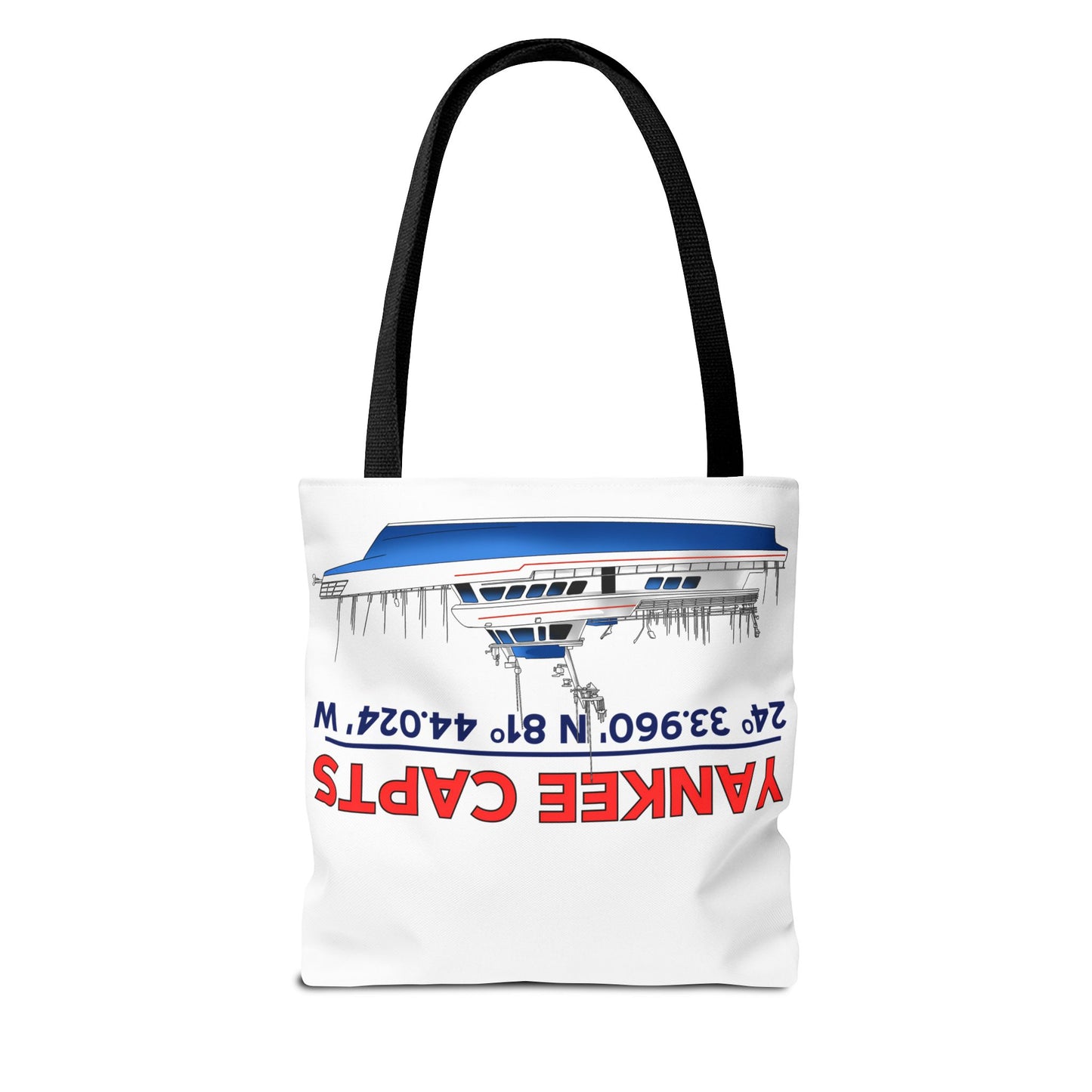Yankee Capts Tote Bag - Nautical Design for Fishing Lovers