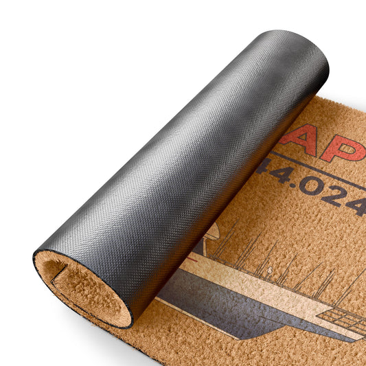 Yankee Capts Nautical Doormat with Boat Design - Welcome Home Style