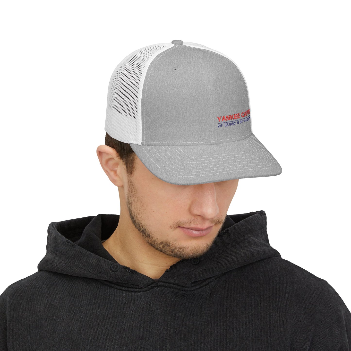 Yankee Capts Snapback Trucker Cap - Stylish Embroidered Hat for Outdoor Adventures