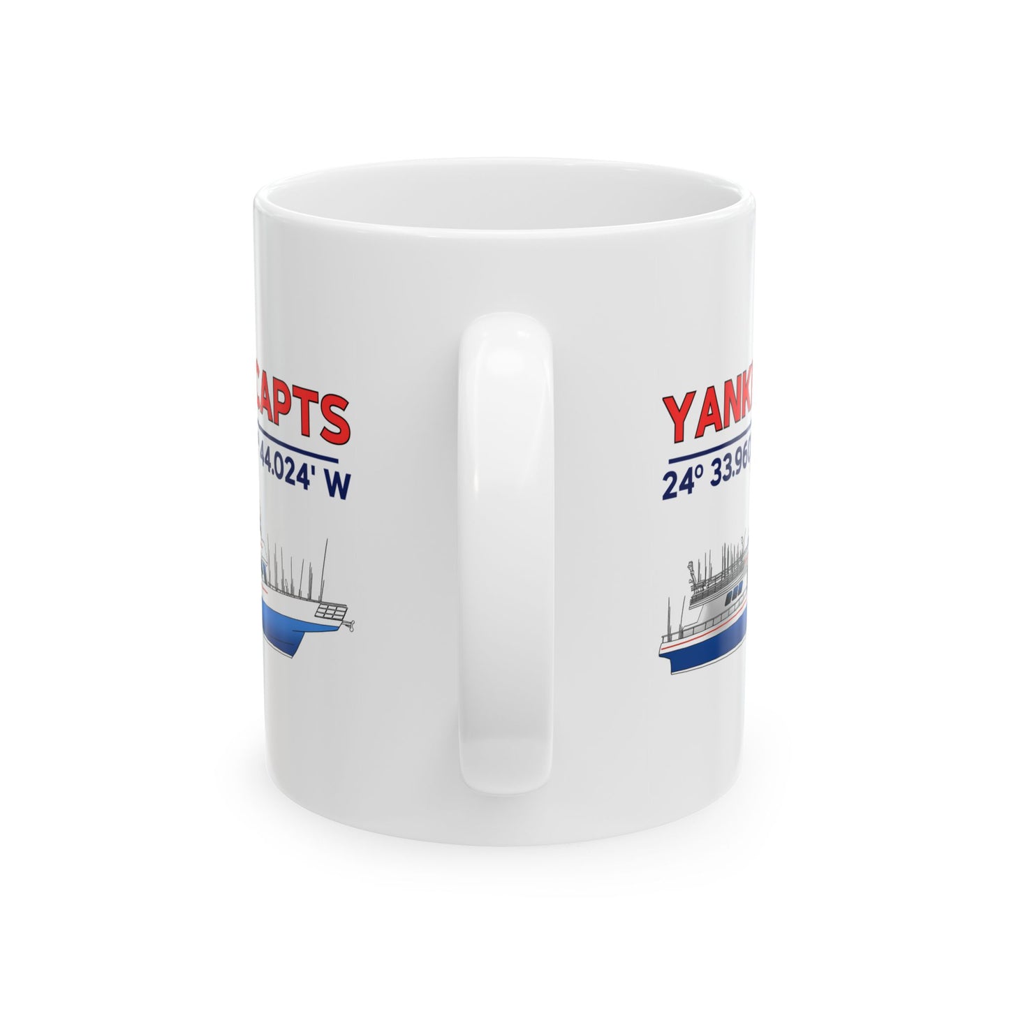 Yankee Capts Coordinates and Vessel Mug