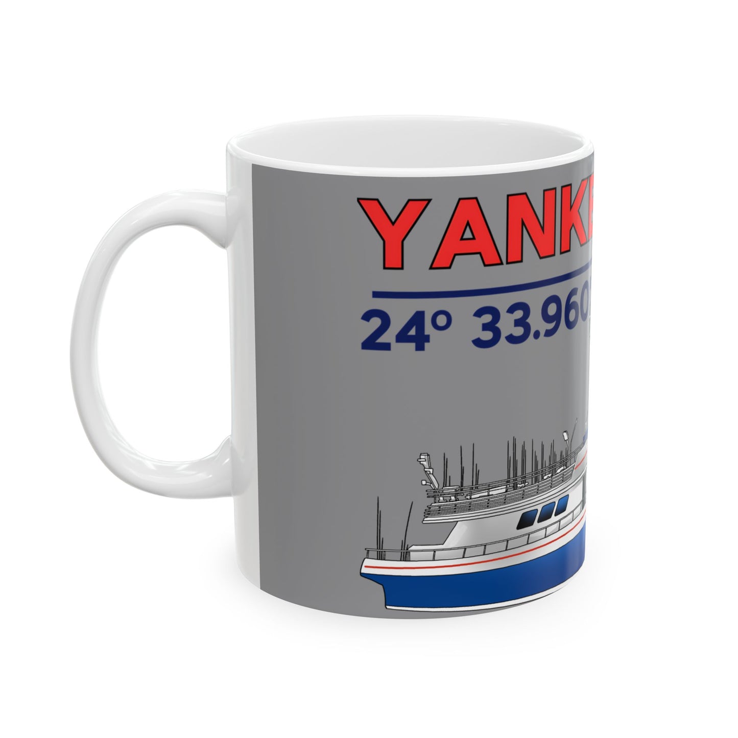 Yankee Capts Coordinates and Vessel Mug