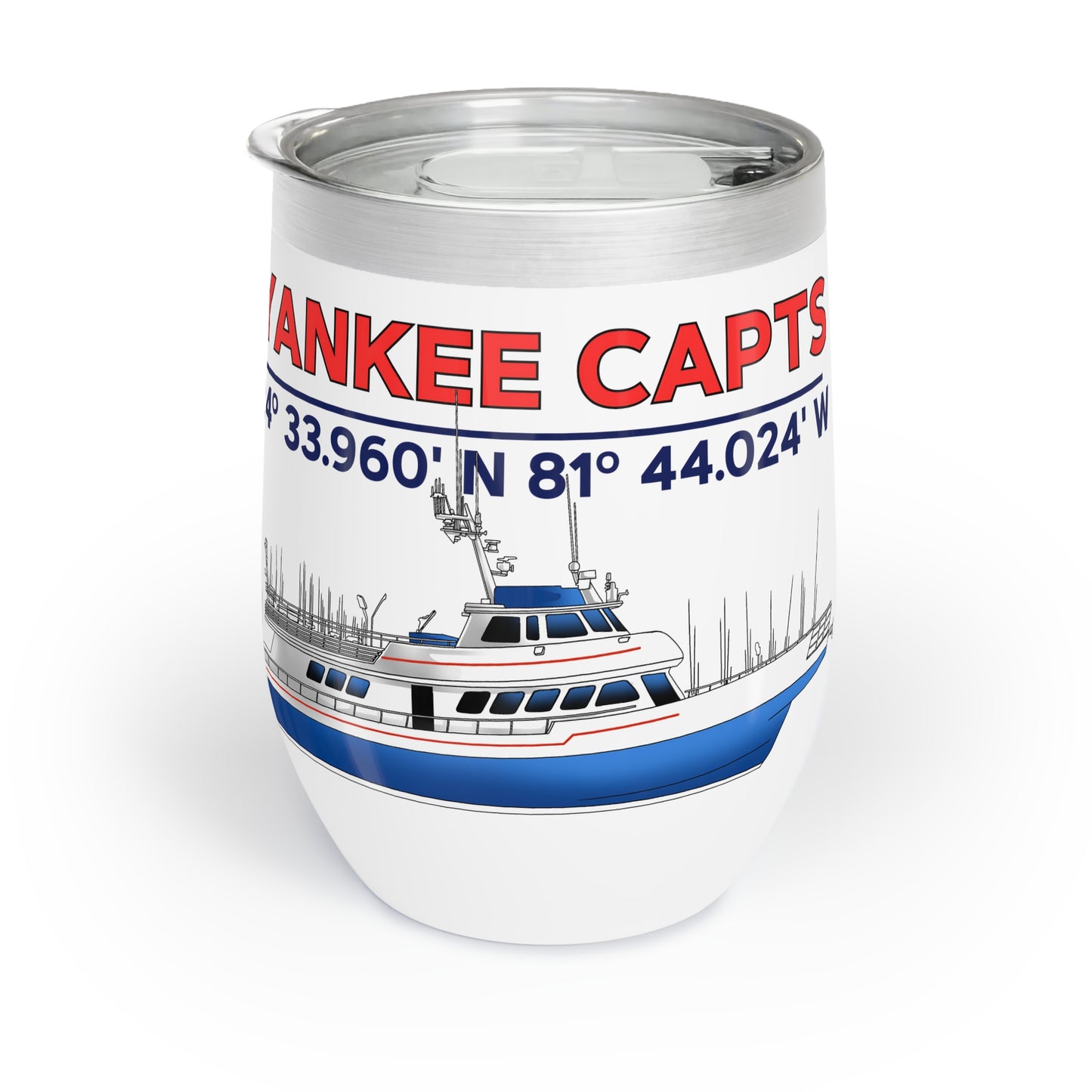 Yankee Capts Wine Tumbler - Perfect for Boating Adventures & Relaxation