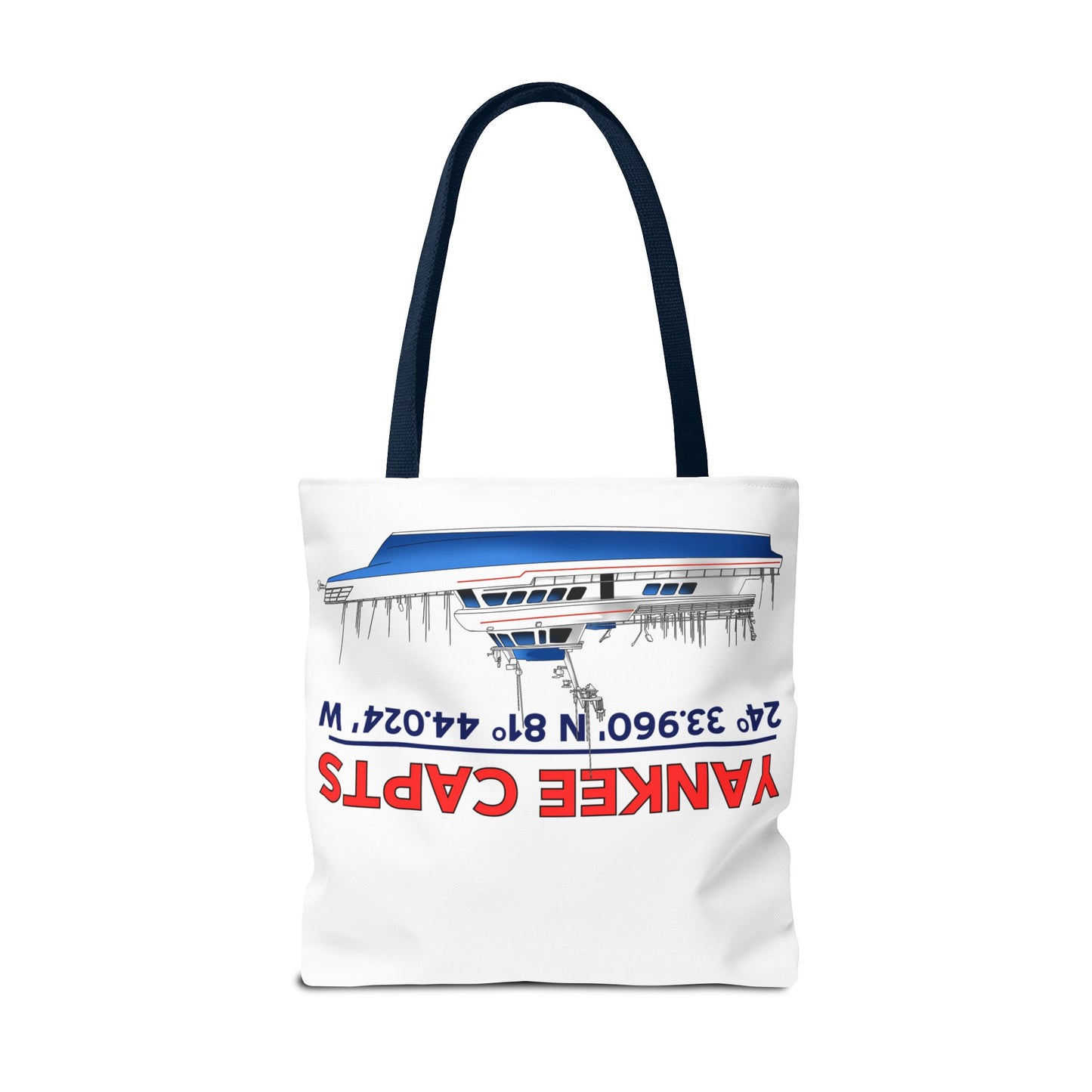 Yankee Capts Tote Bag - Nautical Design for Fishing Lovers