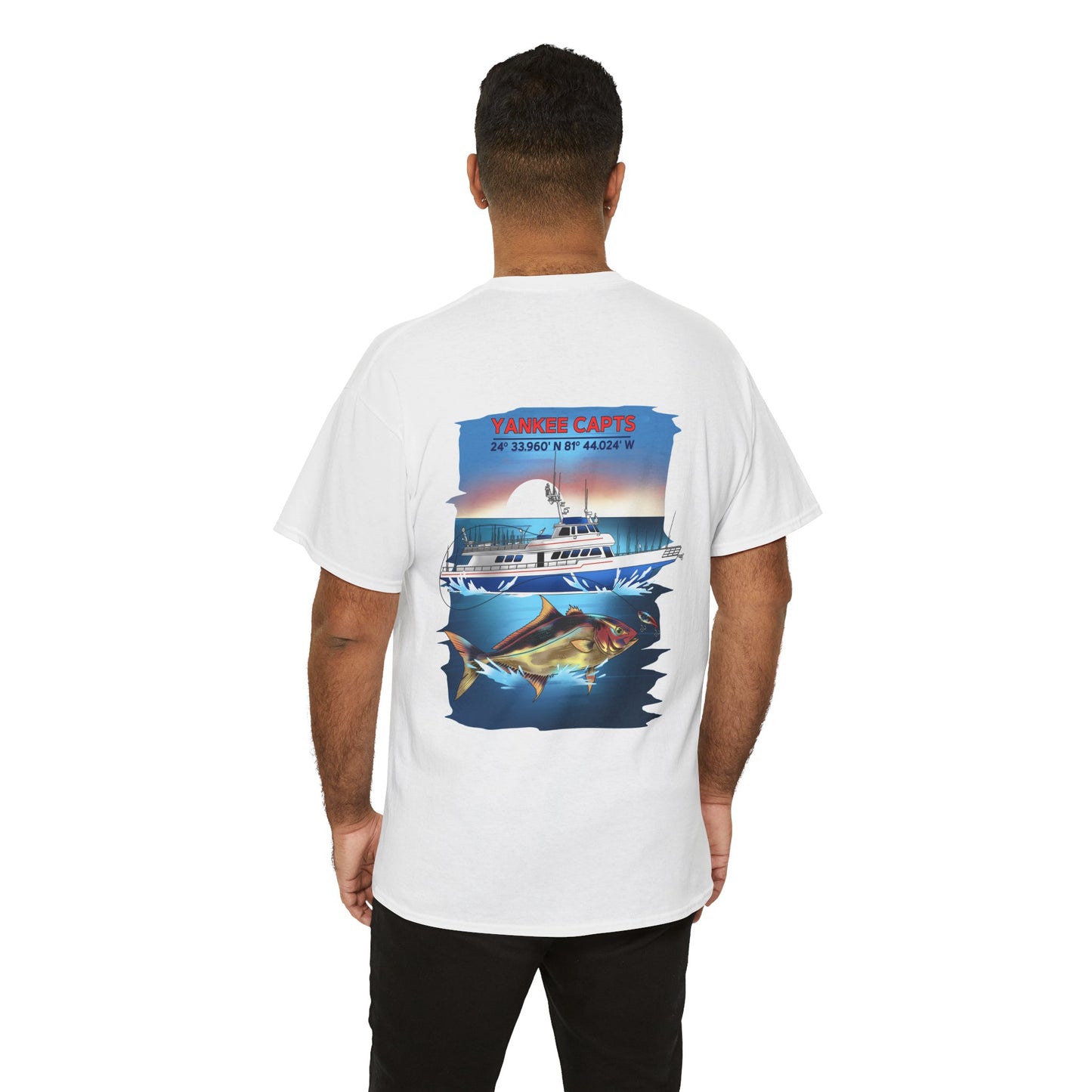 Yankee Capts Key West Coordinates Graphic Tee