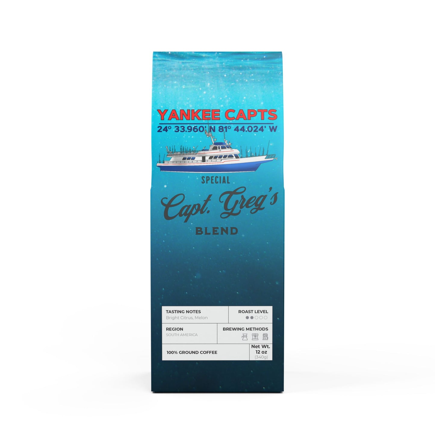 Capt. Greg's Special Blend Colombian Single Origin Coffee (Light-Medium Roast)