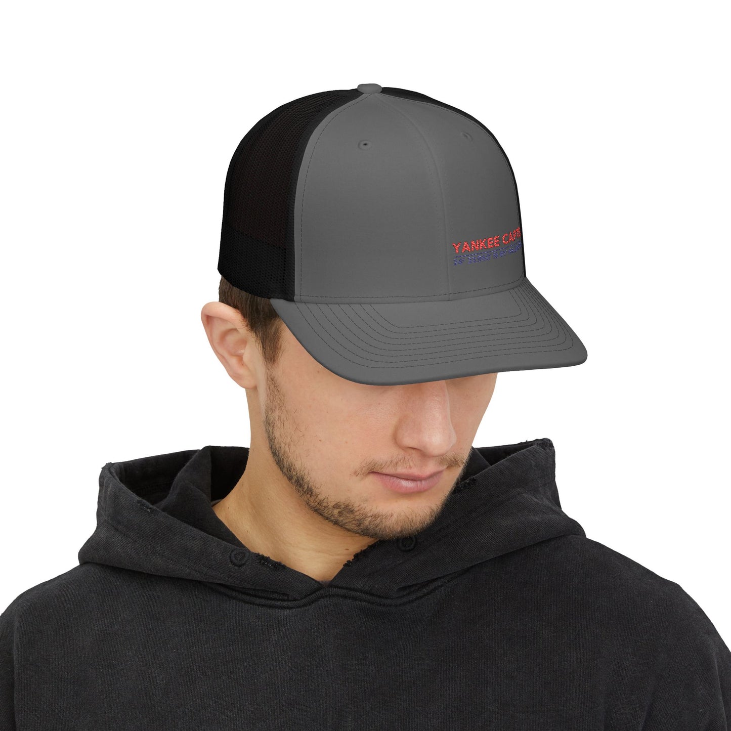 Yankee Capts Snapback Trucker Cap - Stylish Embroidered Hat for Outdoor Adventures