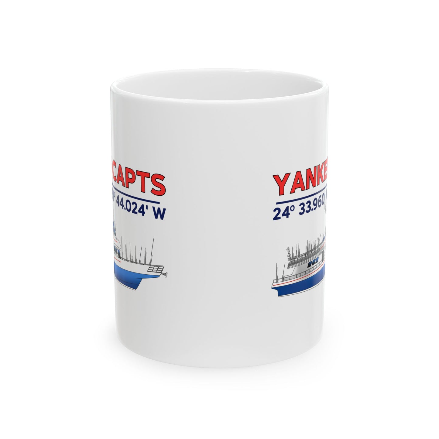 Yankee Capts Coordinates and Vessel Mug