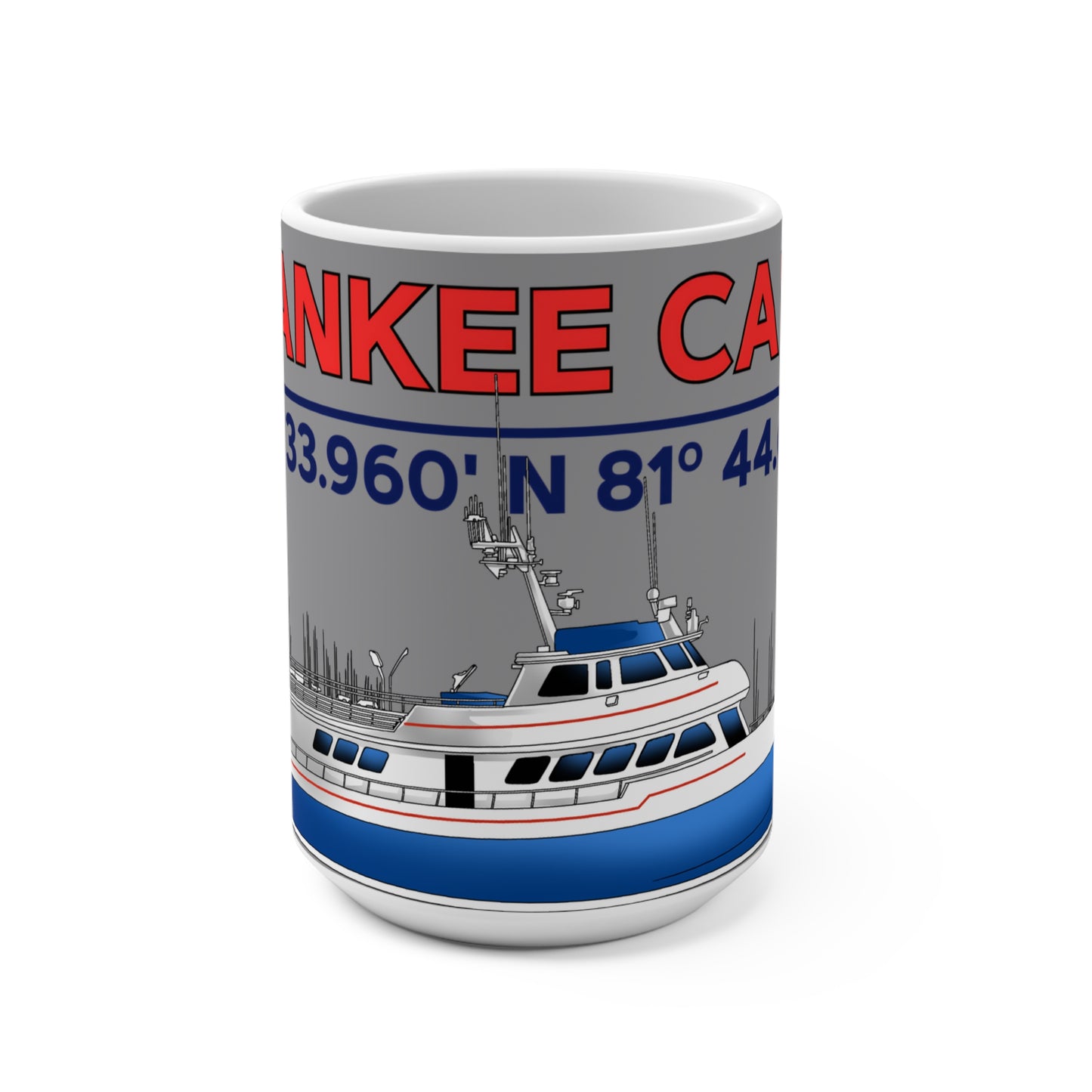 Yankee Captain 15oz Nautical Mug - Perfect Gift for Boating Enthusiasts