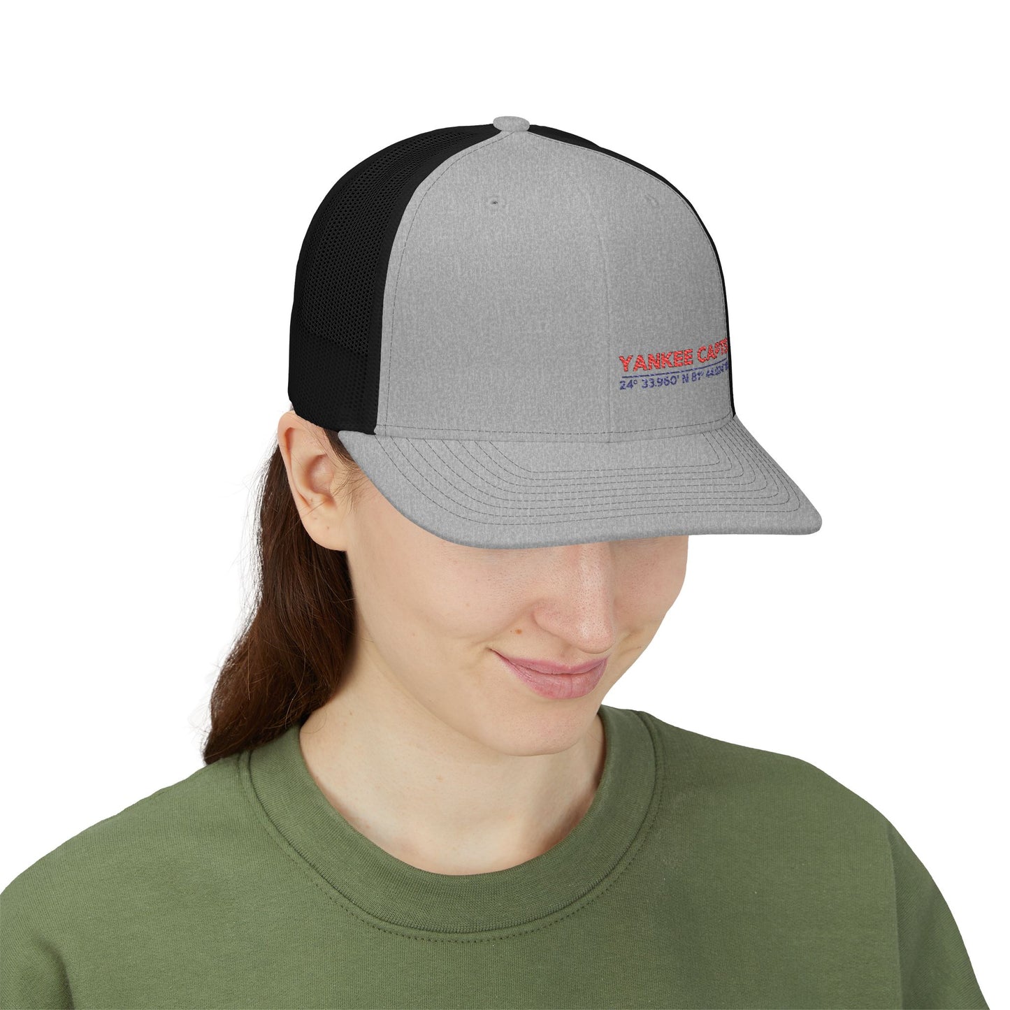 Yankee Capts Snapback Trucker Cap - Stylish Embroidered Hat for Outdoor Adventures