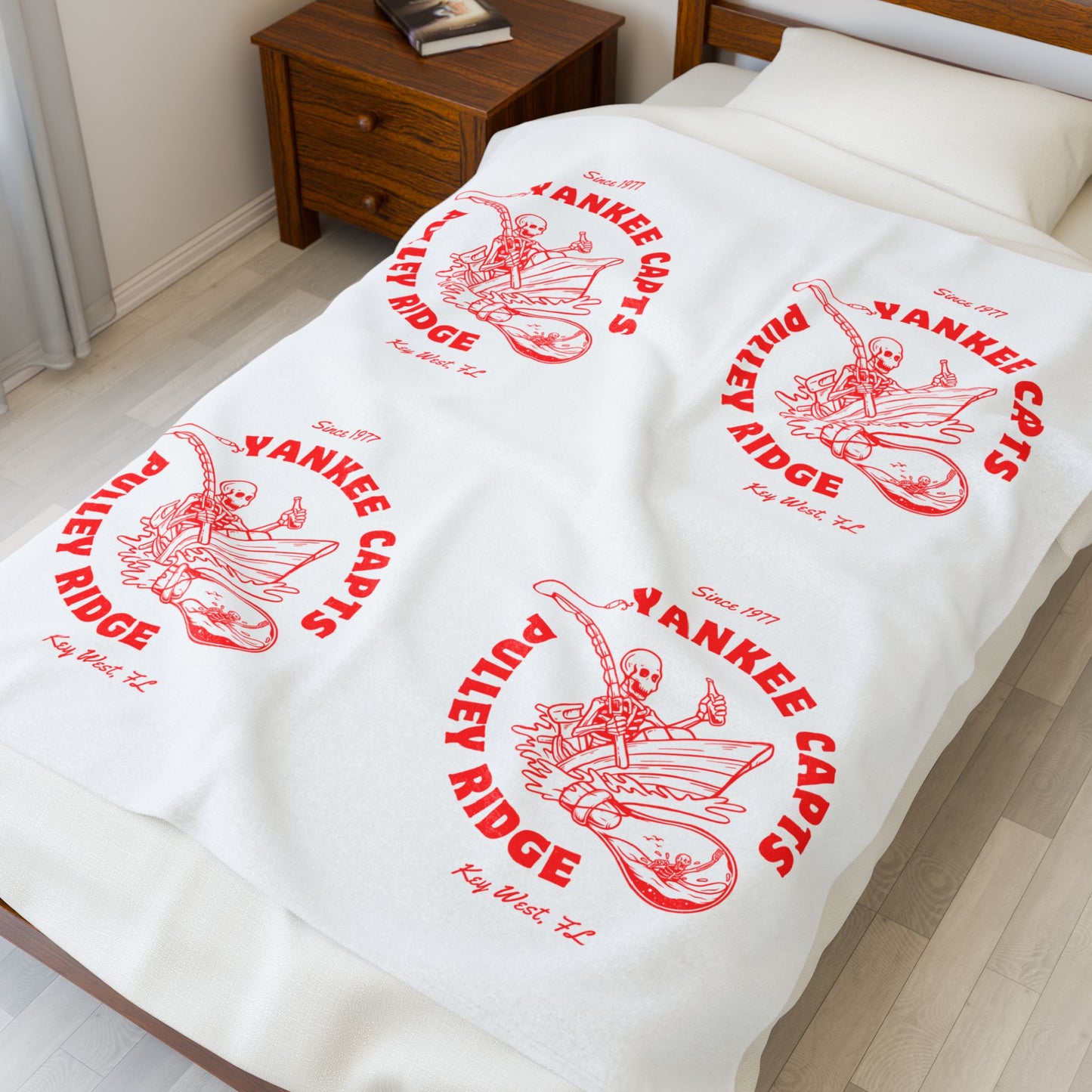 Yankee Capts Pulley Ridge Velveteen Plush Blanket - The official Yankee Capts merch store