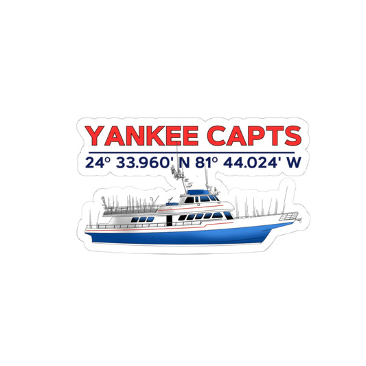 Yankee Capts Kiss-Cut Stickers - Perfect for Fishing Lovers & Adventurers