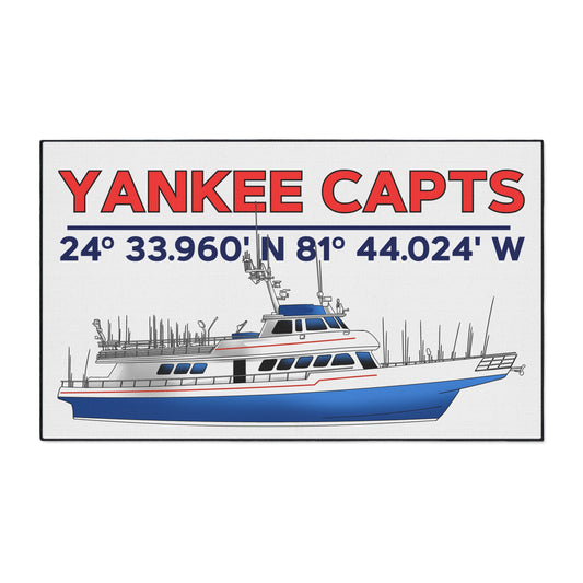 Yankee Capts Nautical Heavy Duty Floor Mat - Perfect for Fishing Enthusiasts