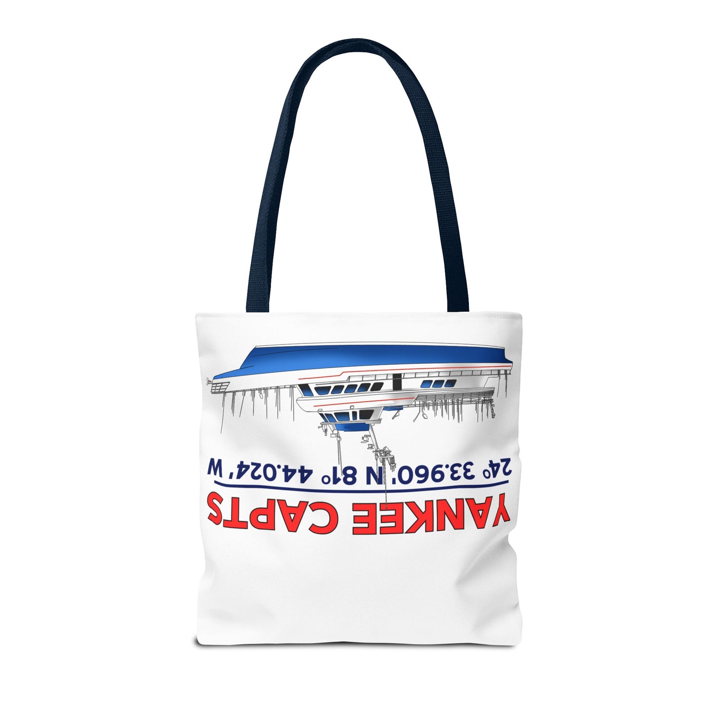 Yankee Capts Tote Bag - Nautical Design for Fishing Lovers