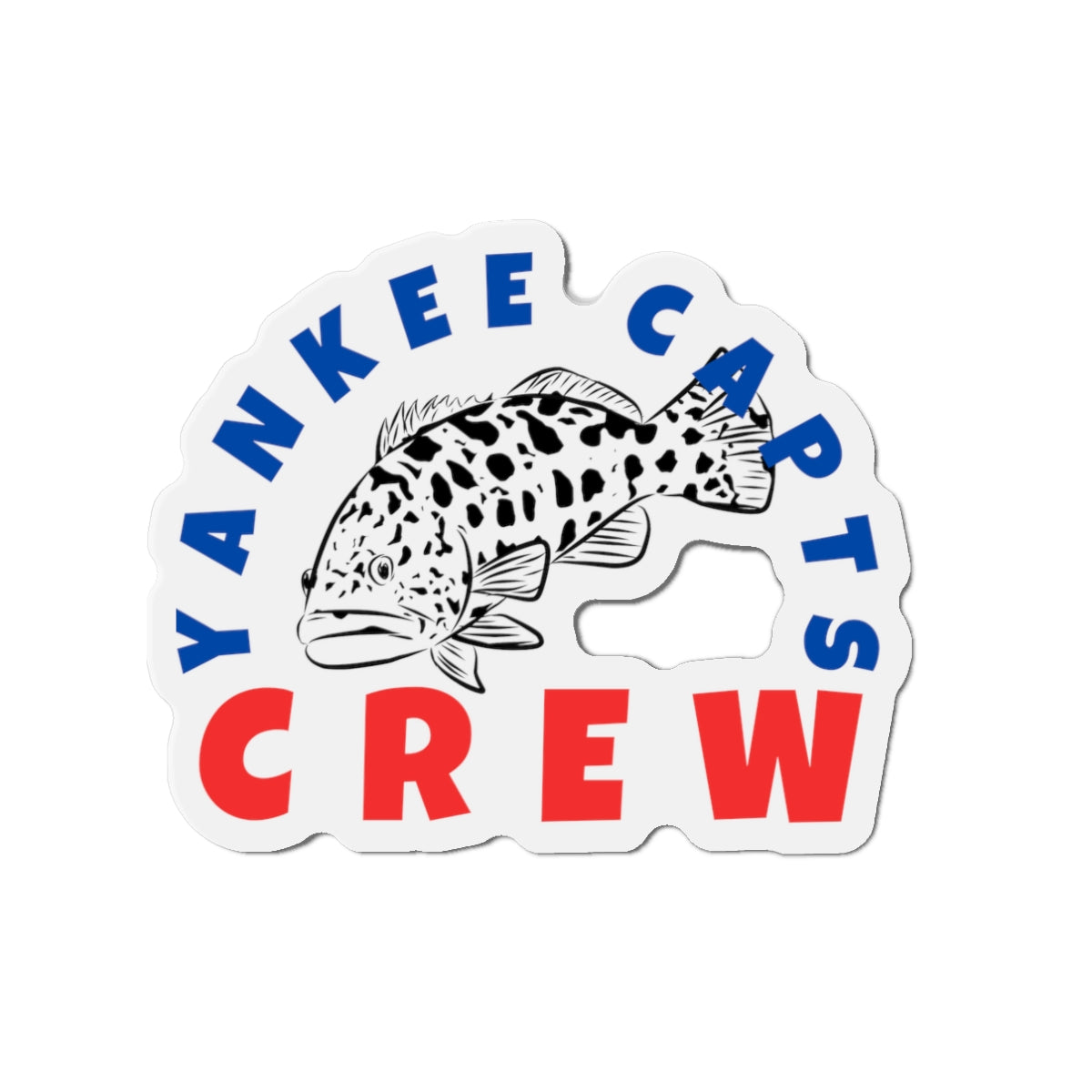 Yankee Capts Crew Die-Cut Magnet - The official Yankee Capts merch store