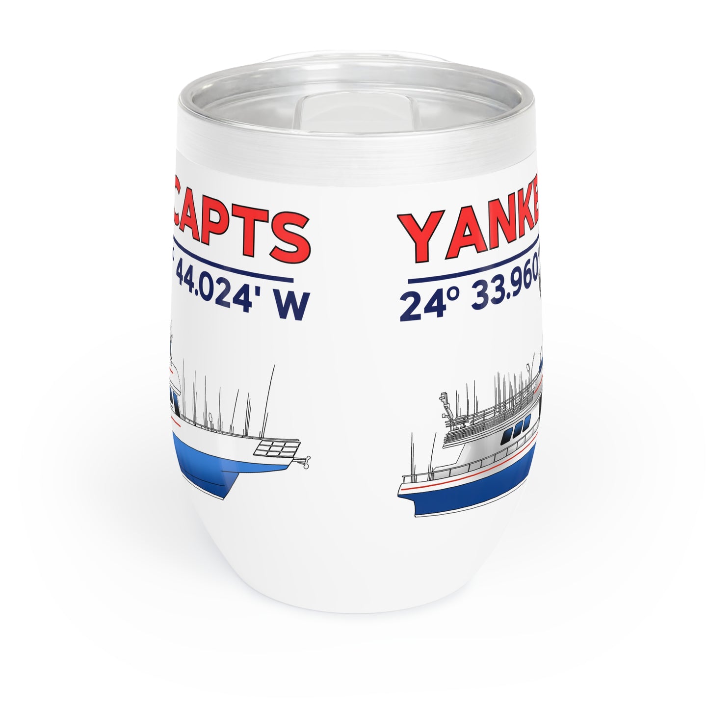 Yankee Capts Wine Tumbler - Perfect for Boating Adventures & Relaxation