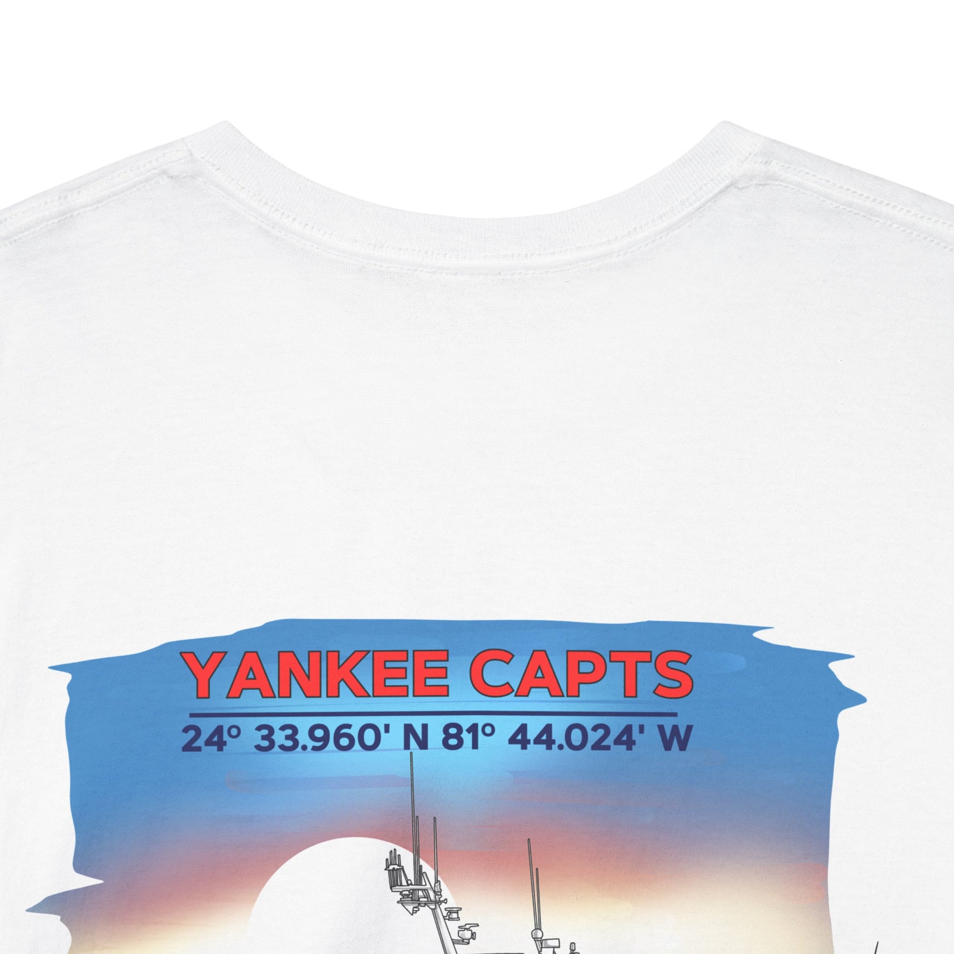 Yankee Capts Key West Coordinates Graphic Tee