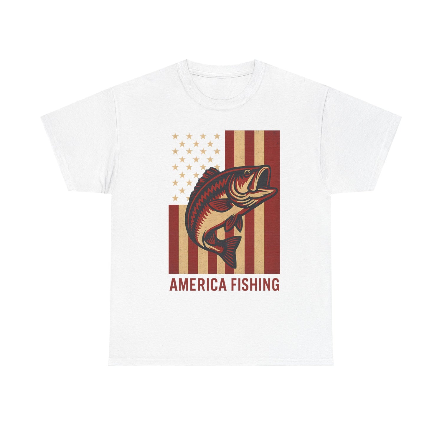 America Fishing Flag Unisex Tee - Patriot Angler Shirt - The official Yankee Capts merch store